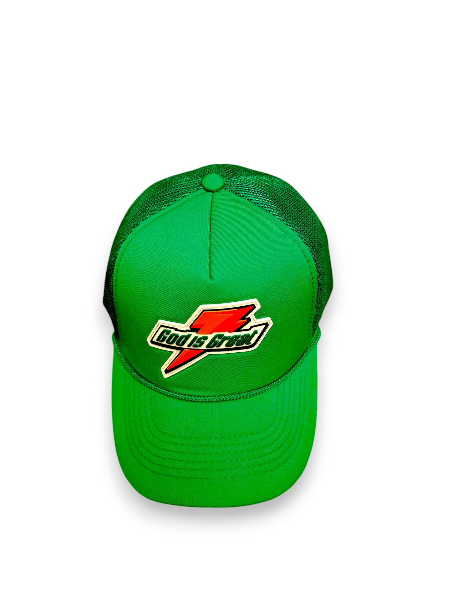 God is Great Foam hat one Size fits All Snapback Adjustable Baseball Cap for Men Women Kelly Green