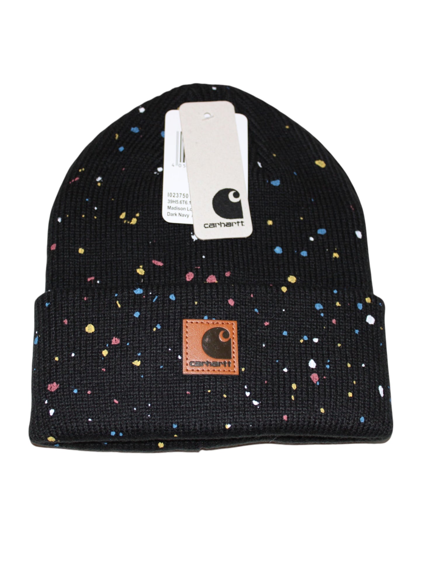 Carhartt Limited Edition Black Paint Beanie Adult New